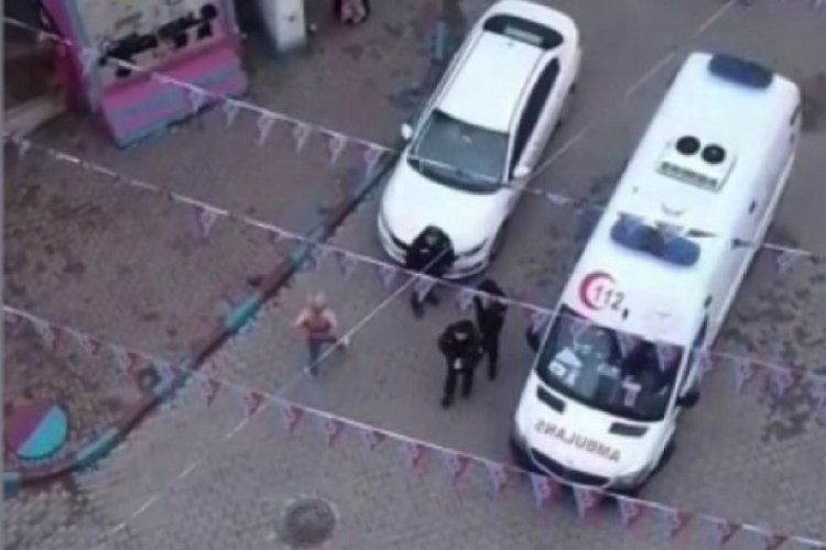 Bursa'da alkoll&uuml; kadın ambulansa binmemek i&ccedil;in polislere direndi