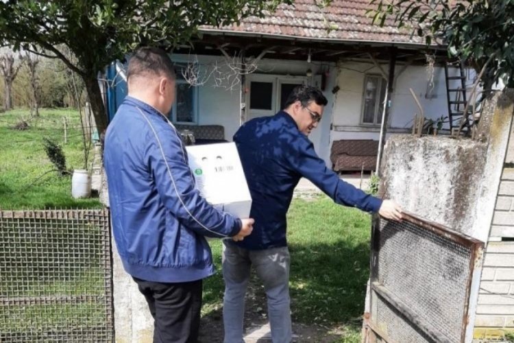 D&uuml;zce'de 708 aileye nakdi destek yardımı