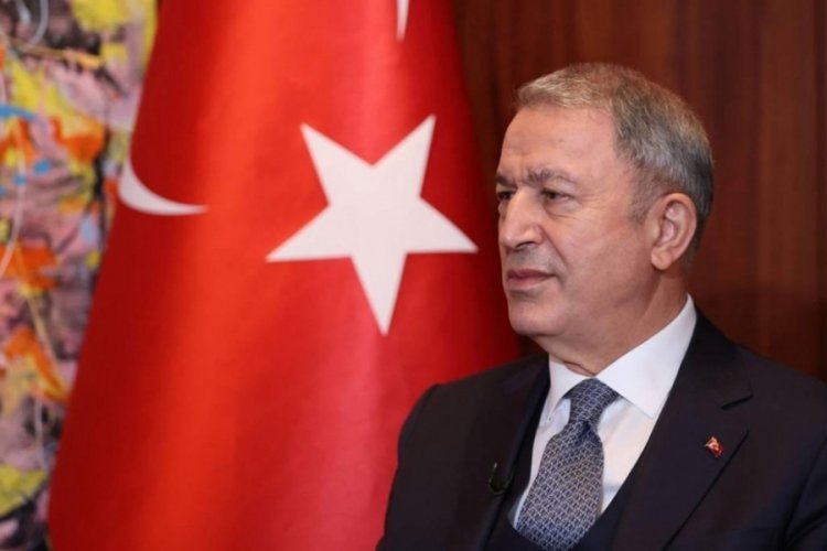 Hulusi Akar, mevkidaşı Ziankahn ile g&ouml;r&uuml;şt&uuml;