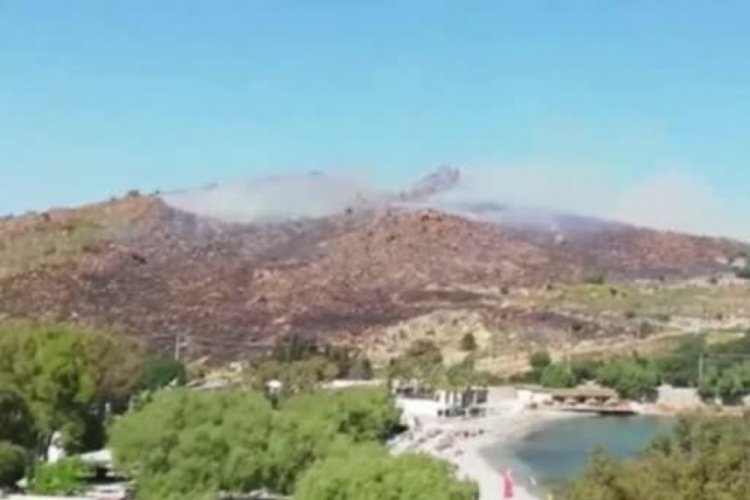 Muğla Bodrum'da &ccedil;ıkan yangın s&ouml;nd&uuml;r&uuml;ld&uuml;