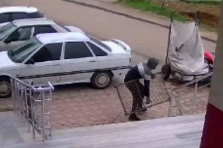 Mazgal hırsızı kameralara yakalandı