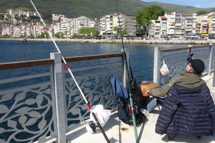 Gemlik'te m&uuml;silaj sona erdi, oltacılar denizi doldurdu