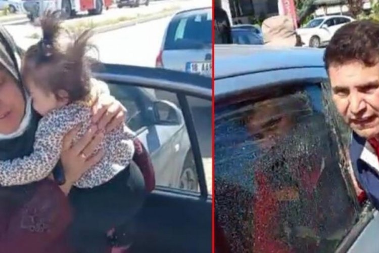 Kırıkkkale'de otomobilde mahsur kalan bebeği itfaiye kurtardı