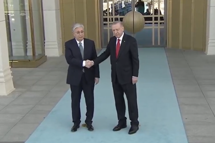 Cumhurbaşkanı Erdoğan, Kasım Tokayev'i ağırlıyor