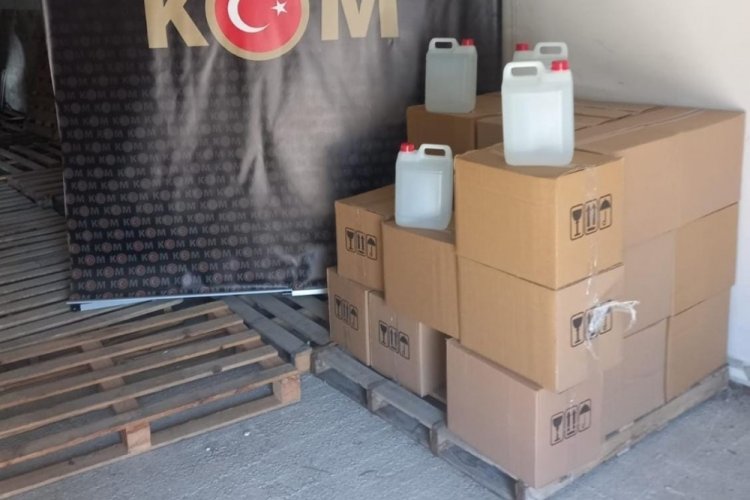 500 litre ka&ccedil;ak etil alkol ele ge&ccedil;irildi