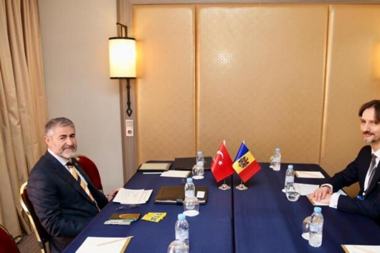 Bakan Nebati, Moldova Ekonomi Bakanı Gaibu ile buluştu