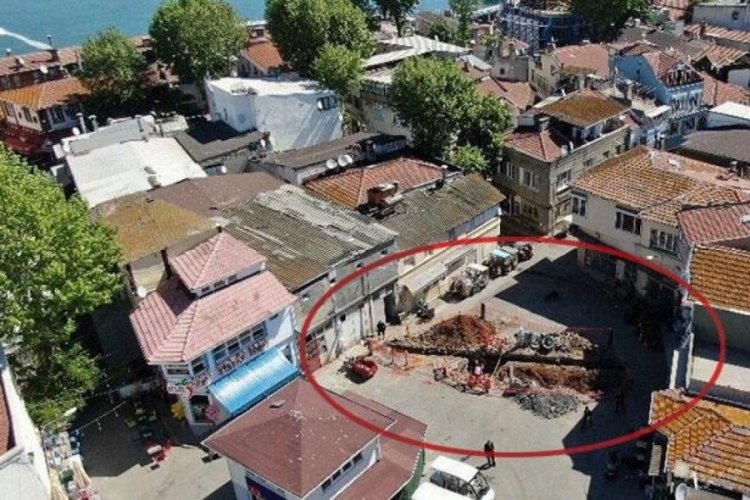 İstanbul B&uuml;y&uuml;kada'da İSKİ kazısında tarihi keşif