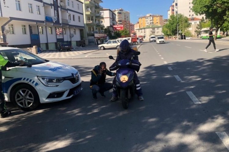Kuş grubu otomobillere denetim yapıldı