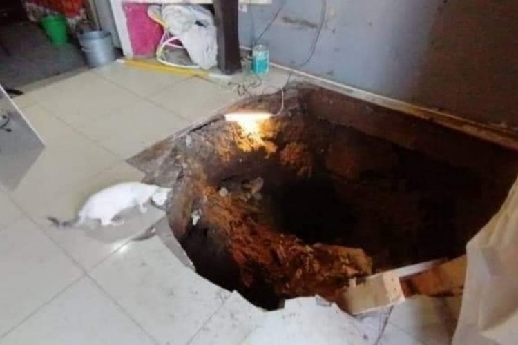 Uyurken uyuşturucu ka&ccedil;ak&ccedil;ılarının a&ccedil;tığı t&uuml;nele d&uuml;şt&uuml;