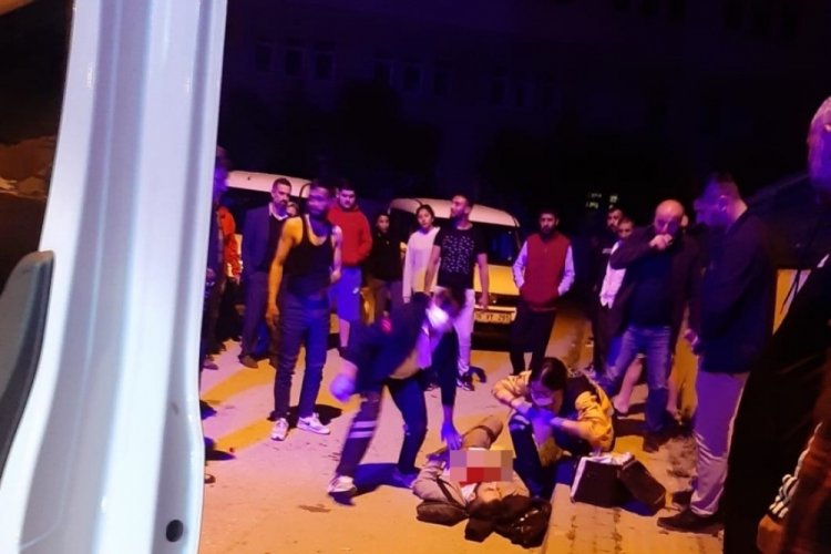 Bursa'da husumetliler arasında kanlı kavga: 1 ağır yaralı