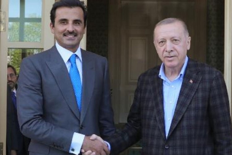 Cumhurbaşkanı Erdoğan Katar Emiri ile g&ouml;r&uuml;şt&uuml;