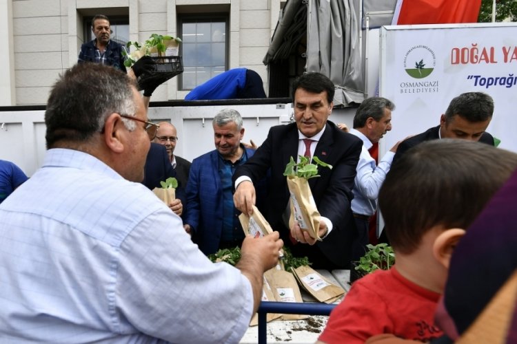 Bursa Osmangazi'den milli tarıma destek