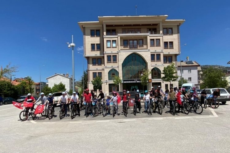 Konya Derebucak'ta protokol gen&ccedil;lerle pedal &ccedil;evirdi