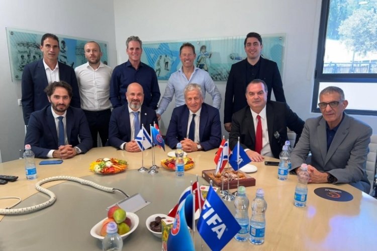 Servet Yardımcı, İsrail Futbol Federasyonu Başkanı'nı ziyaret etti