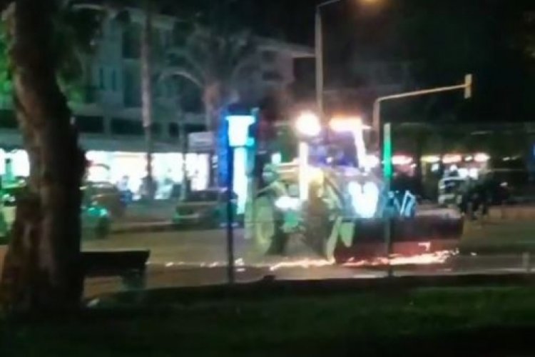 Antalya'da iş makineli drifte rekor ceza verildi