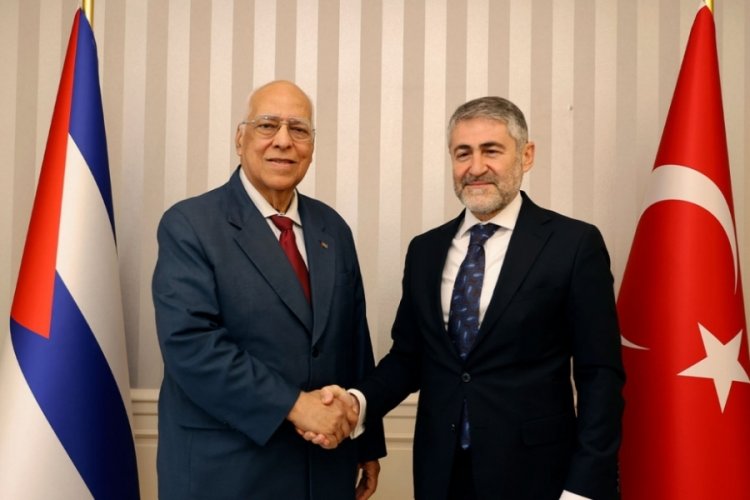 Bakan Nebati, K&uuml;ba Başbakan Yardımcısı ile g&ouml;r&uuml;şt&uuml;