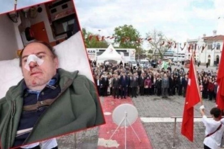 19 Mayıs t&ouml;reninde CHP'li parti &uuml;yesine saldırı