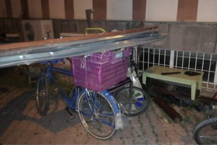 Bisikletli hırsız asayiş ekiplerinden ka&ccedil;amadı