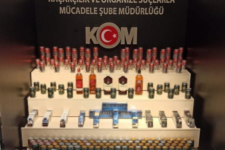 Ka&ccedil;ak i&ccedil;ki ve sigara ele ge&ccedil;irildi