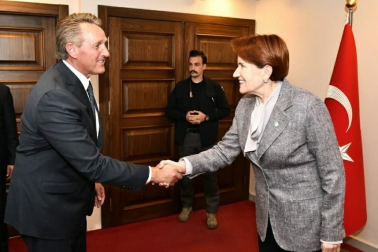 Meral Akşener, ABD B&uuml;y&uuml;kel&ccedil;isi Flake'i kabul etti
