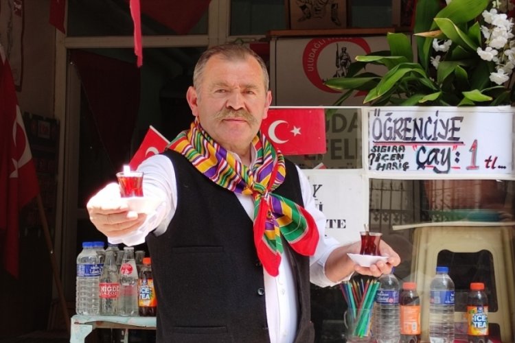 Bursa'da o esnafta &ccedil;ay 1 lira... Bir şartla