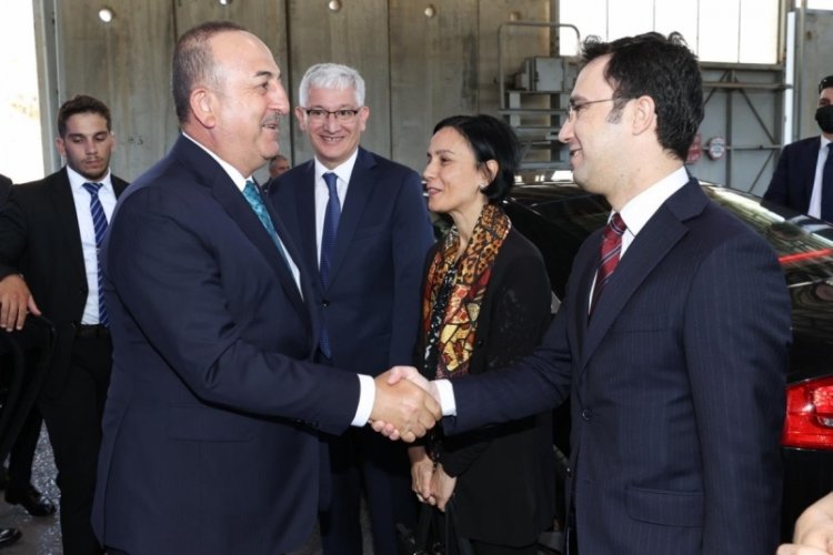 Bakan Mevl&uuml;t &Ccedil;avuşoğlu Filistin'de
