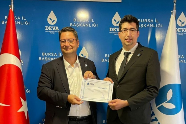 DEVA Partisi'nin Bursa B&uuml;y&uuml;korhan İl&ccedil;e Başkanı belli oldu