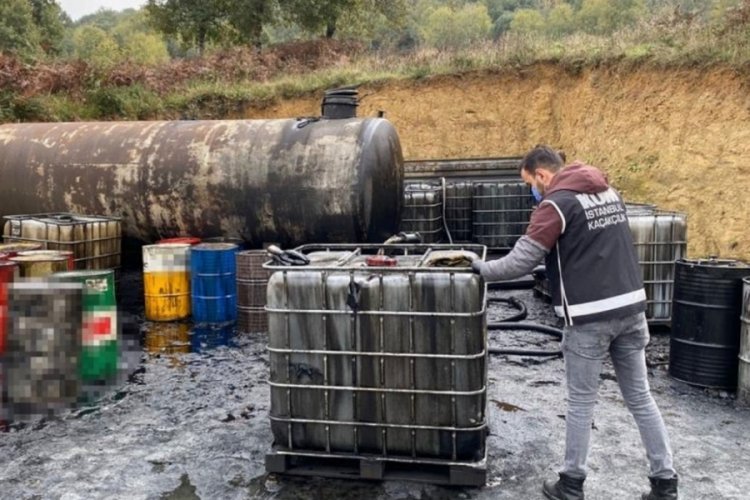 D&uuml;zenlenen operasyonda 108 bin litre ka&ccedil;ak akaryakıt ele ge&ccedil;irildi