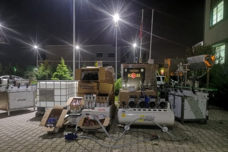 Depoyu sahte alkol imalathanesine &ccedil;evirmişler