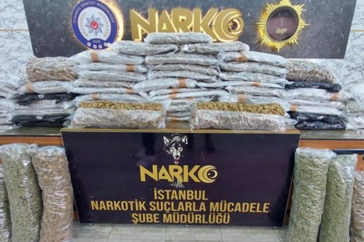 İstanbul'da 120 kilogram esrar ele ge&ccedil;irildi