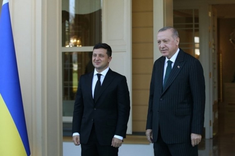 Cumhurbaşkanı Erdoğan, Ukrayna Devlet Başkanı Zelenski ile g&ouml;r&uuml;şt&uuml;
