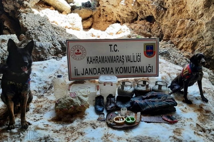 Kahramanmaraş'ta ter&ouml;ristlere ait yaşam malzemesi ele ge&ccedil;irildi