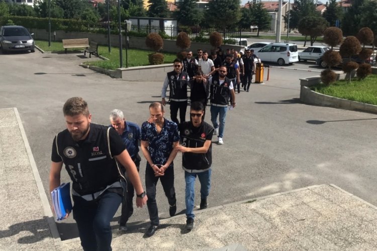 Karaman'da 'Dayı-2' operasyonunun 9 ş&uuml;phelisi adliyede