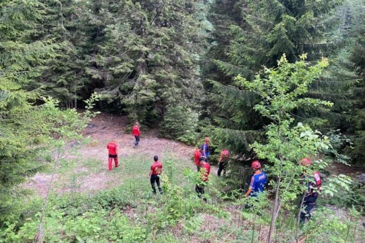 Rize'de dereye d&uuml;şen Arap turisti arama &ccedil;alışmaları s&uuml;r&uuml;yor