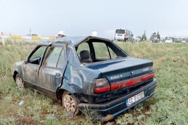 Otomobil takla attı: 2 yaralı