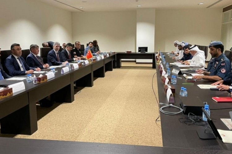 2022 D&uuml;nya Kupası g&uuml;venliği i&ccedil;in T&uuml;rk ve Katar heyetleri g&ouml;r&uuml;şt&uuml;