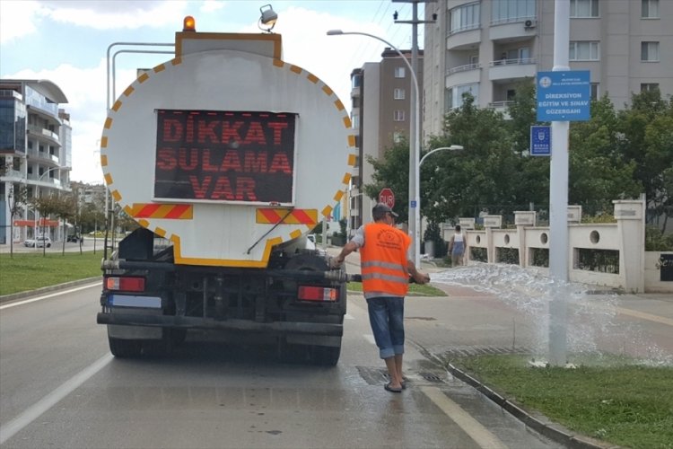 Bursa'daki belediyelerden vahşi sulama (&Ouml;ZEL HABER)