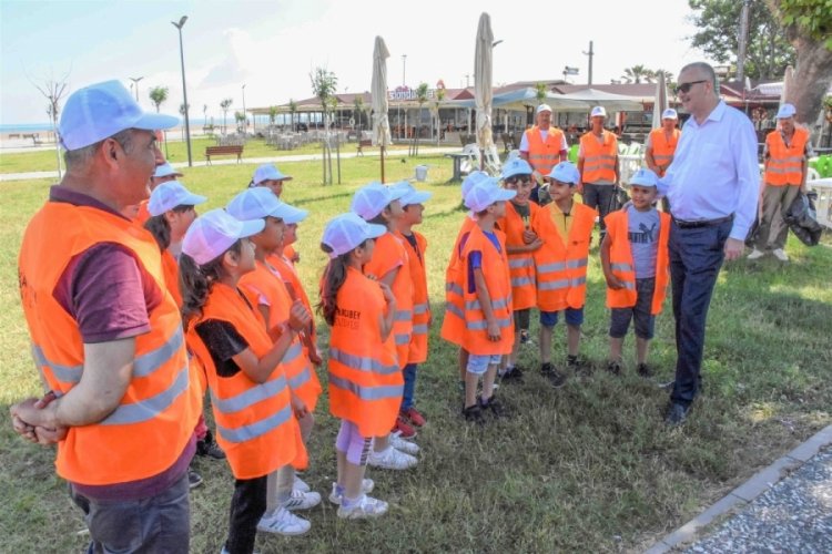 Bursa Karacabey'de &ouml;ğrencilerden &ouml;rnek hareket