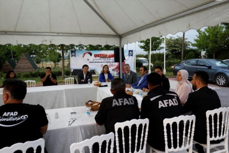 Başkan Taban G&ouml;n&uuml;ll&uuml; Afad sporcularıyla buluştu