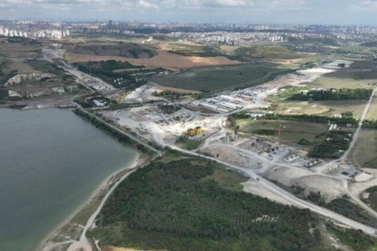 Kanal İstanbul'da ilk k&ouml;pr&uuml; y&uuml;kseliyor