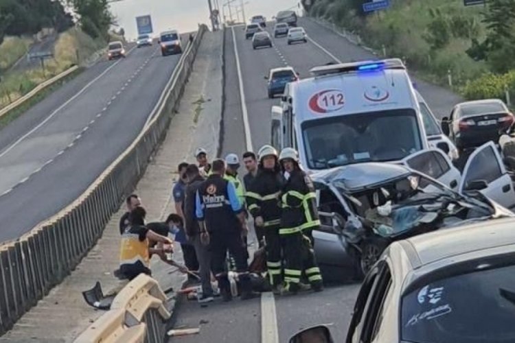 Tekirdağ'da korkun&ccedil; kaza: 1 &ouml;l&uuml;, 2 yaralı