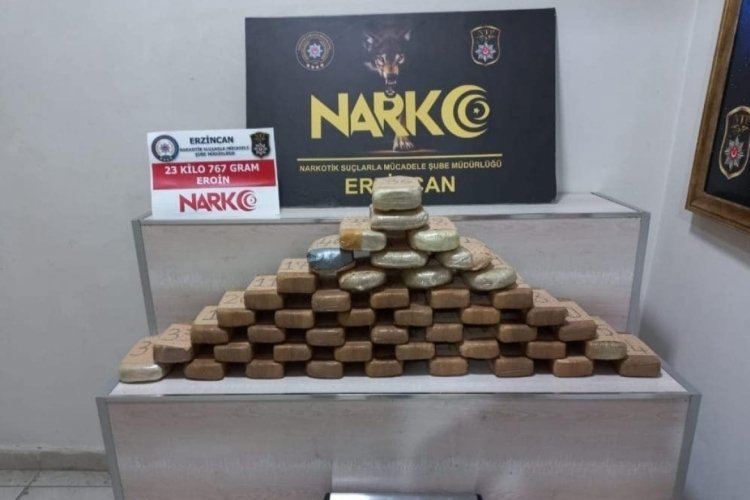 Erzincan'da  eroin operasyonu