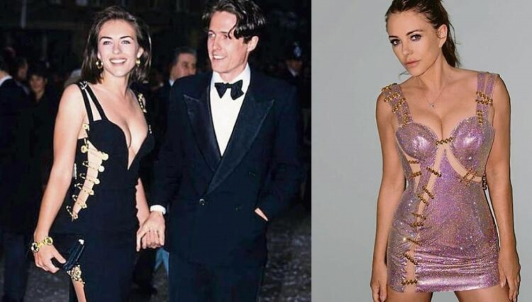 Elizabeth Hurley, formda g&ouml;r&uuml;nt&uuml;s&uuml;yle adeta zamanı dondurmuş gibi