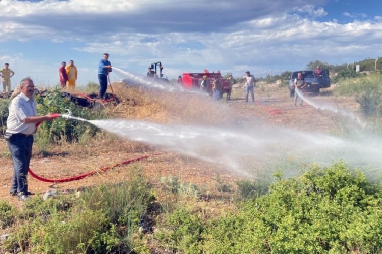 Muğla'daki k&ouml;yl&uuml;lere su tankeri