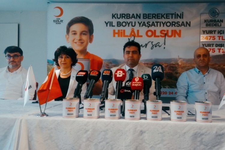 T&uuml;rk Kızılay Bursa şubesi kurban vekalet bedellerini a&ccedil;ıkladı