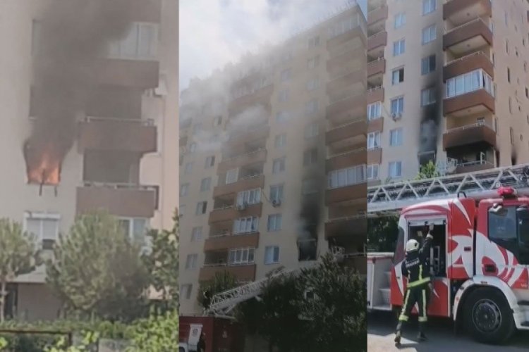 Antalya'da 11 katlı apartmanda yangın &ccedil;ıktı
