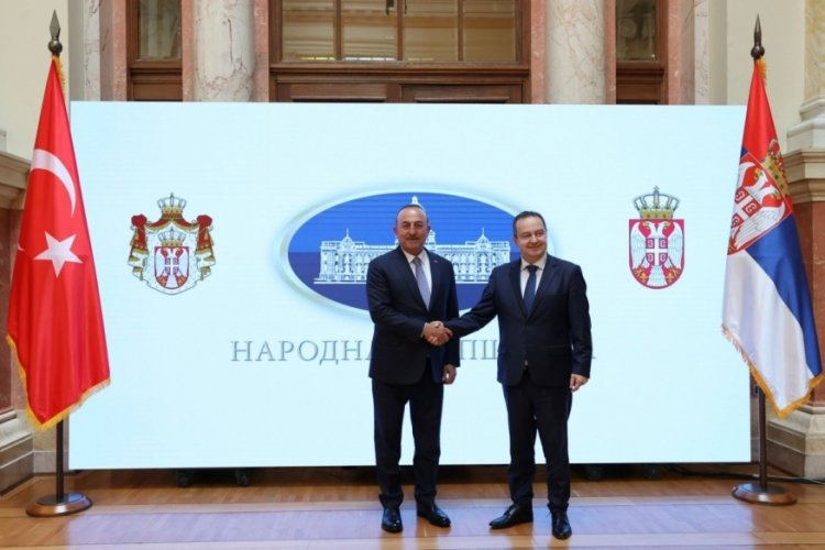 Mevl&uuml;t &Ccedil;avuşoğlu, Sırbistan Meclis Başkanı Da&ccedil;i&ccedil; ile g&ouml;r&uuml;şt&uuml;