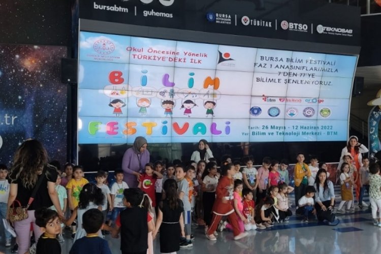 Bursa'da ana sınıflarına y&ouml;nelik bilim şenliği etkinliği