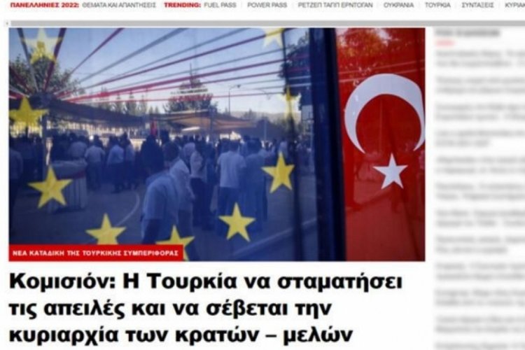 Yunan medyası fotoğrafları manşetten verdi!