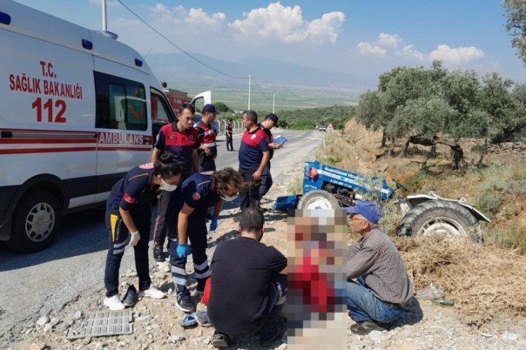 Feci trakt&ouml;r kazası: 1 &ouml;l&uuml;, 1 yaralı